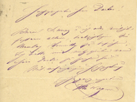 Brief von Otto Wagner an Lueger