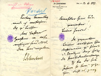 Brief des Fhrers der Katholischen Volkspartei, Alfred Ebenhoch, an den Christlichsozialen Karl Lueger von Juni 1907